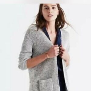 Madewell Heather Gray Cardigan Sweater